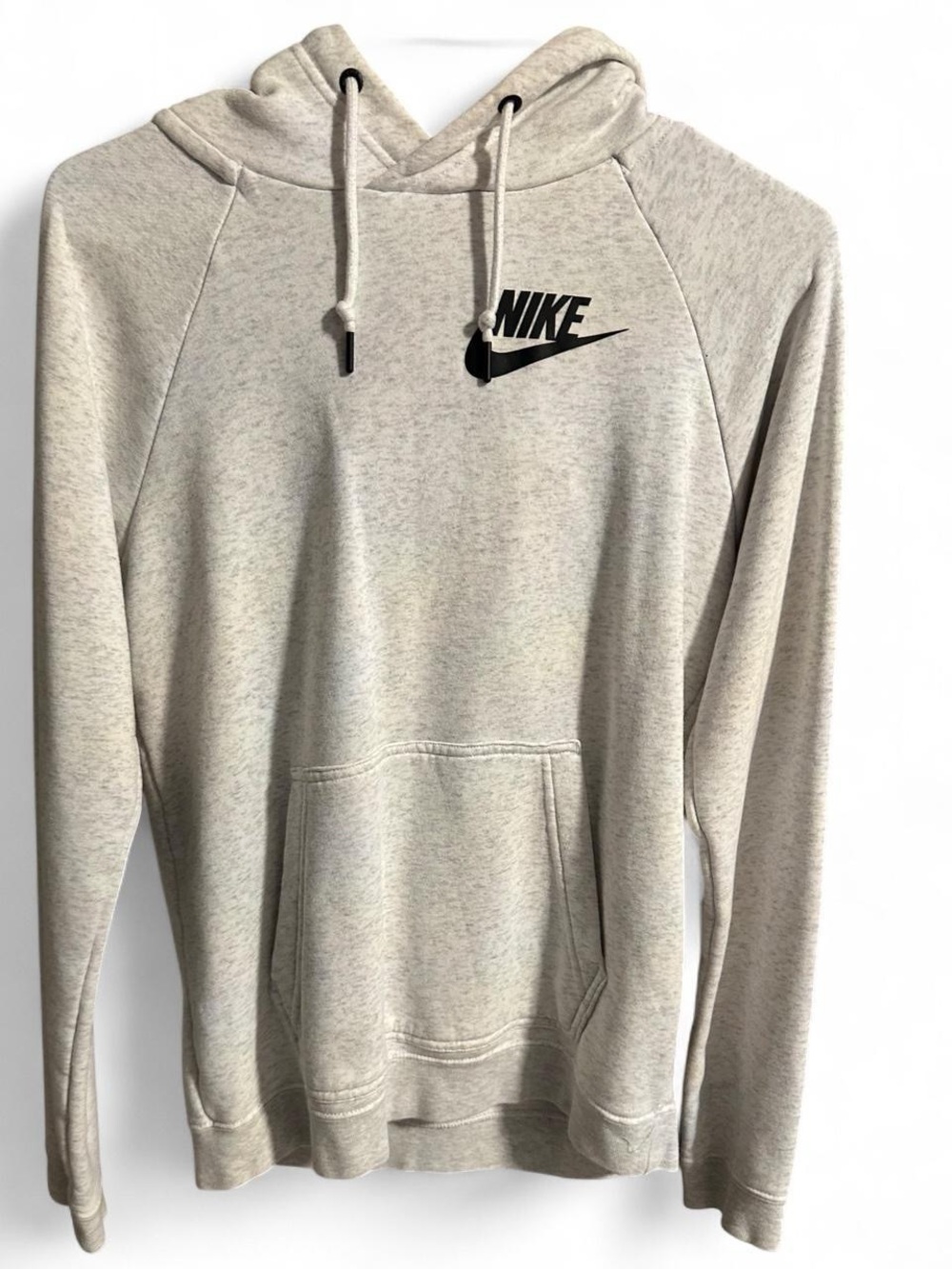 Nike Women’s Light Gray Pullover Hoodie Sweatshirt